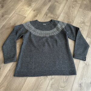 DULUTH TRADING CO Wool Knit Sweater size Large